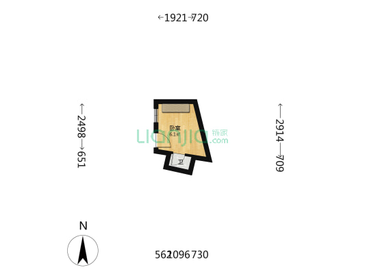 安福路191弄 1室0厅1卫 8平方