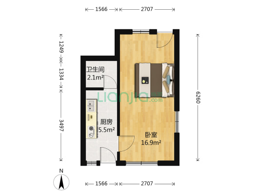 十全街散盘 1室0厅1卫 25平方