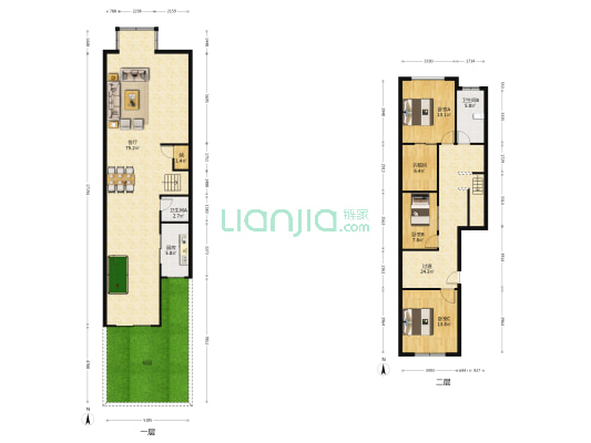 合生御廷园(别墅) 3室1厅2卫 149平方