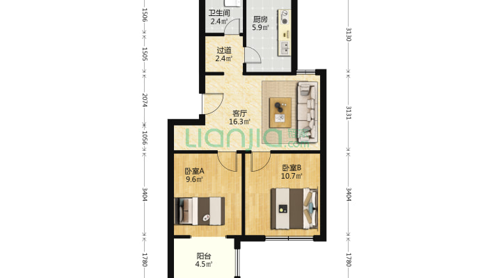 惠民紫荆园二手房实景图