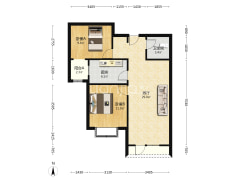 俯瞰整个涿州市区，满五唯一，精装修-涿州香邑溪谷户型图