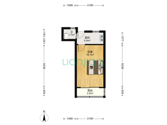 政通路250弄 1室0厅1卫 30平方
