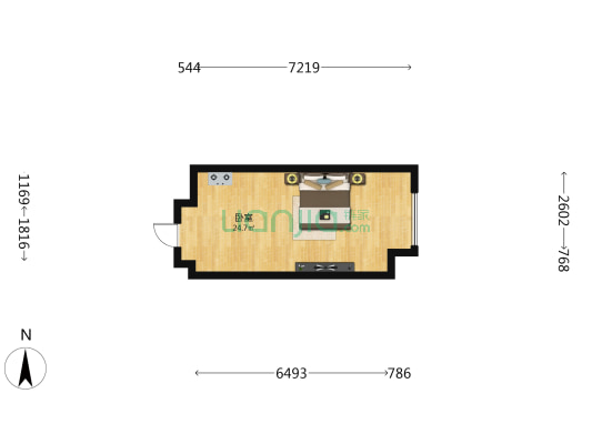 碧桂园云南映象云彩南区 1室0厅0卫 41平方