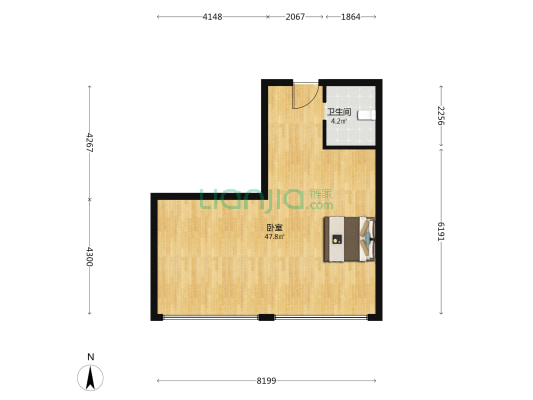 恒鼎新都汇 1室0厅1卫 81平方