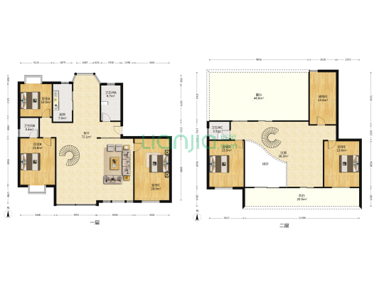 一品苑 5室1厅3卫 260平方