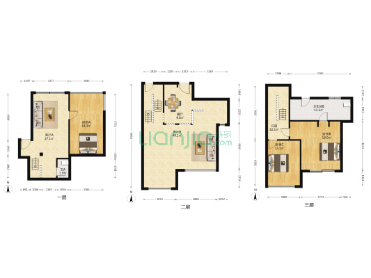 山水景苑 3室3厅2卫 180平方