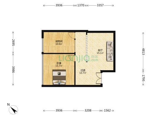 鼓楼国际 1室1厅0卫 73平方