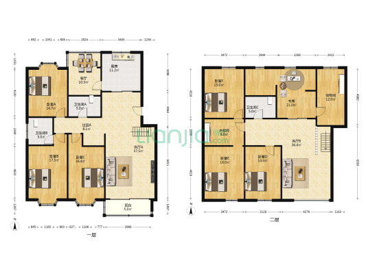 拥翠山庄 7室3厅3卫 149平方