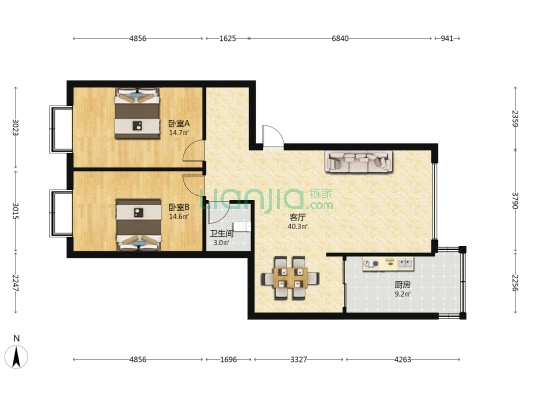 济凌街20号 2室1厅1卫 99平方