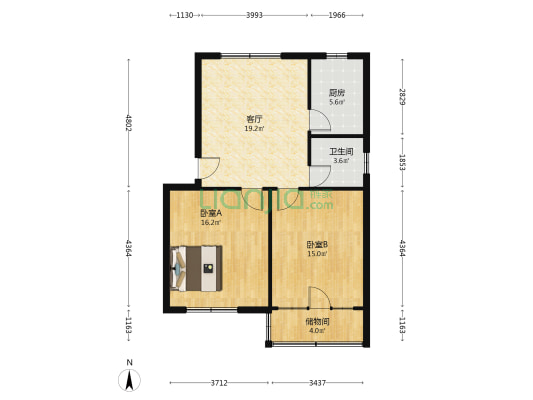 馨和小区 2室1厅1卫 75平方