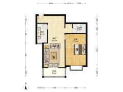 环境好，配套设施全! !方正户型，南向户型-涿州东方丽景户型图