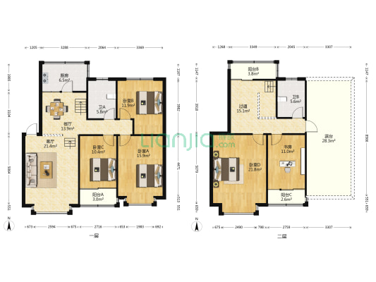 经开区淮河路199号附2号淮河路商业街 5室2厅2卫 173平方