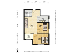 金阳瑞景 2室1厅 南-涿州金阳瑞景户型图