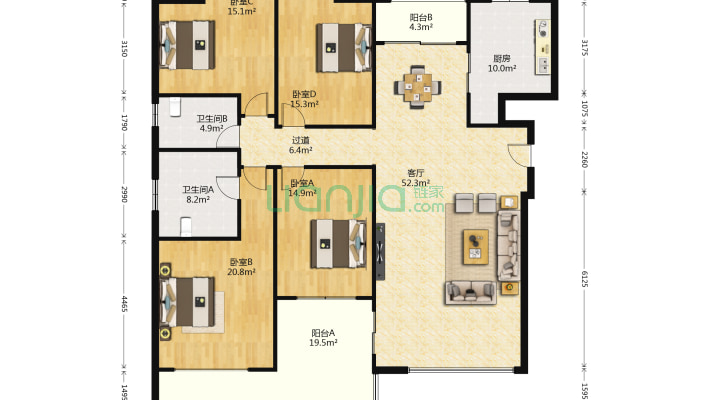 江西财经大学蛟桥园南区教工宿舍二手房实景图