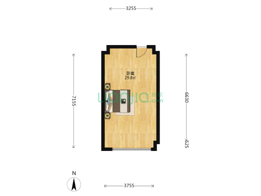 中粮重庆大悦城铂悦 1室0厅0卫 49平方