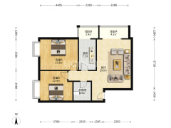 房东外地工作急售  满五唯一税少  精装两室-涿州金竹花园户型图