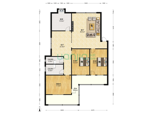 襄阳市襄州区交通物流发展局 2室2厅2卫 200平方