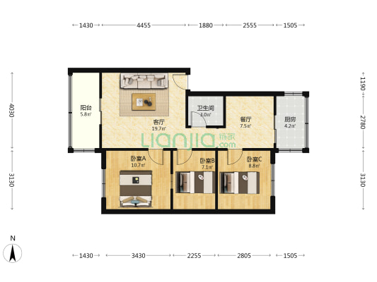 东兴北街 光明小区 本房价格低-户型图