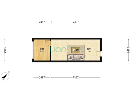 联合国际 1室1厅0卫 47平方