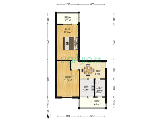 公路局家属院（工林路） 1室1厅1卫 51平方