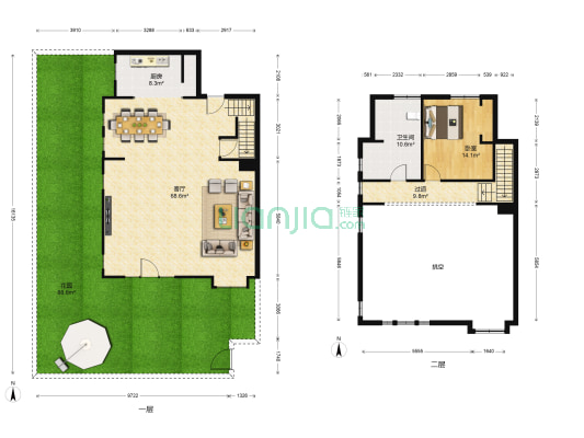 旭辉陸號院 1室1厅1卫 141平方
