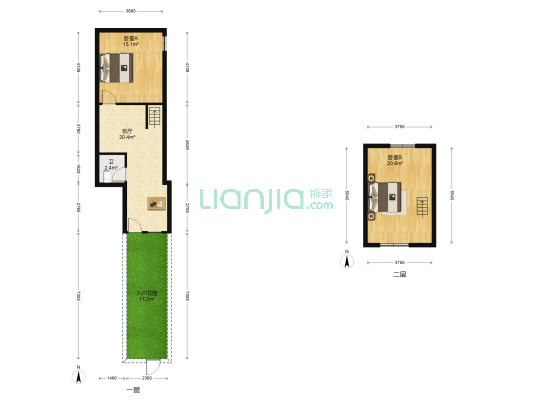团箕巷 2室1厅1卫 66平方