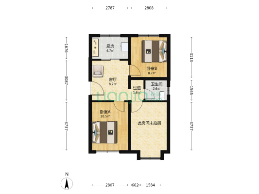 梅花苑 2室1厅1卫 75平方