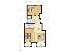 低于同户型成交价 双语旁边 电梯洋房 集中供暖社区-涿州学府澜湾二期户型图