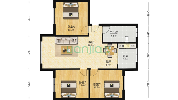 中银大院二手房实景图