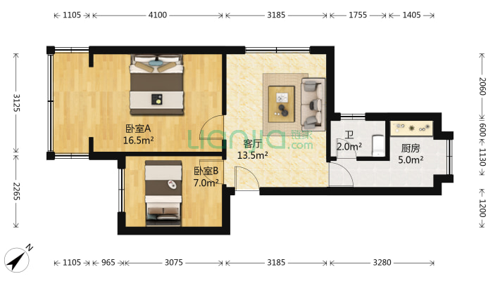 三桥轮胎厂宿舍二手房实景图