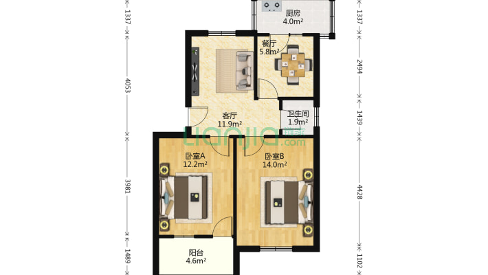 东一路42号院二手房实景图