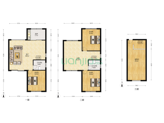 香缇雅苑 3室1厅2卫 130平方