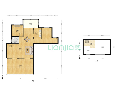 上置绿洲雅宾利 4室0厅1卫 138平方