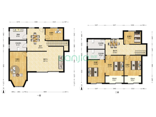 梓潼路256号 6室3厅3卫 196平方