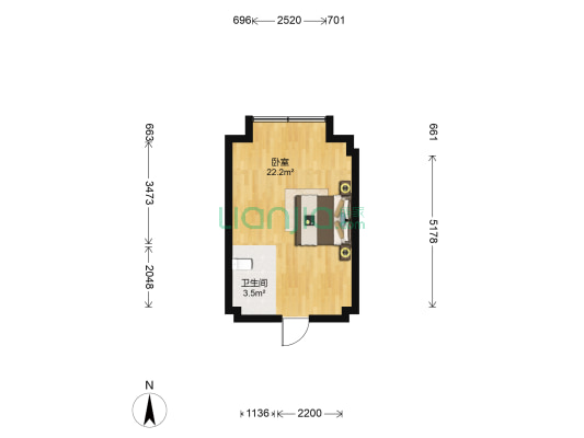 泊悦府 1室0厅1卫 151平方