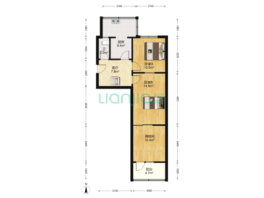 丰乐路22号 2室1厅1卫 68平方