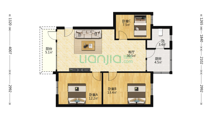 西监住宅二手房实景图