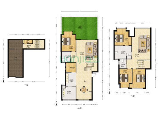 泰达比华利山庄 4室2厅3卫 186平方