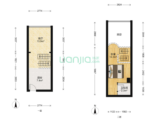 金科蚂蚁 1室1厅1卫 28平方