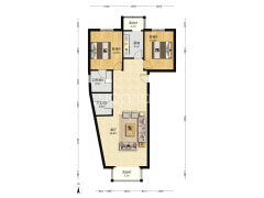 南北通透 次顶层 房本满五年 公园式社区-涿州鸿盛凯旋门户型图