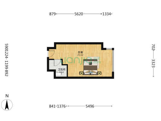 小区环境好 物业好 集体供暖 40年产权-户型图