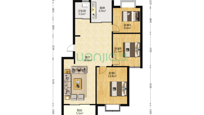 怡康家园水岸春天二手房实景图