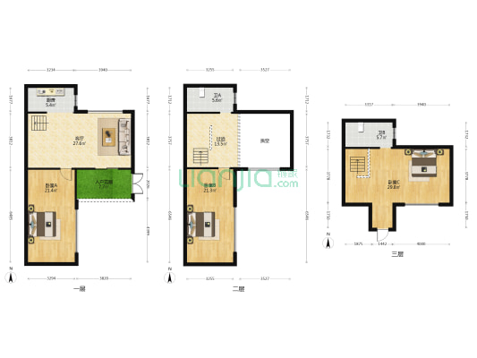 梧桐湖国际社区·半岛公园 3室1厅2卫 119平方
