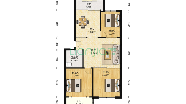 紫荆小区二手房实景图