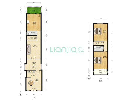 下街 2室2厅2卫 119平方