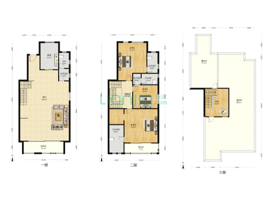 水岸秀墅 4室1厅6卫 254平方