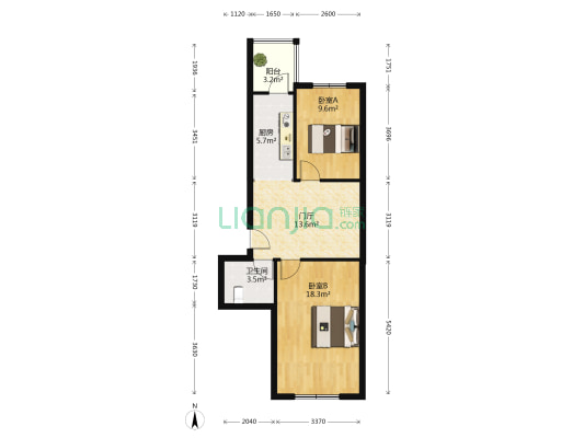 宜居家园C区 2室0厅1卫 79平方