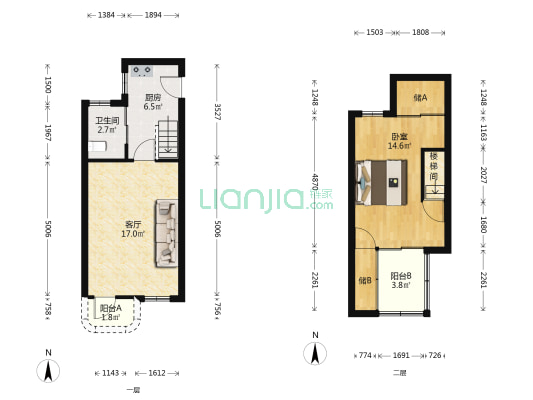 振华里小区 1室1厅1卫 50平方