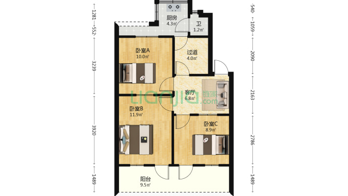 火车站新村二手房实景图