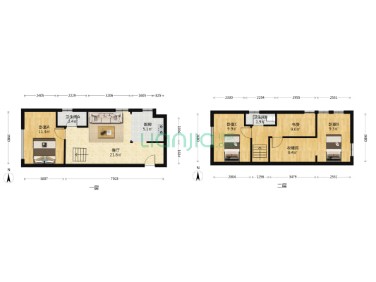 润丰新座 4室1厅2卫 89平方